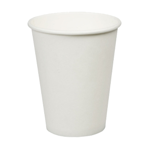 12oz White Single Wall Hot Paper Cup 300