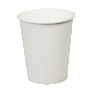 8oz White Single Wall Hot Paper Cup 300