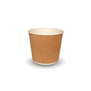 Kraft Ripple Espresso Paper Cup Brown 100ml (4oz)