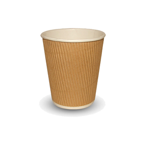 Kraft Ripple Paper Cup Brown 225ml (8oz)